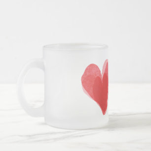 Tasse Givré Coeur rouge
