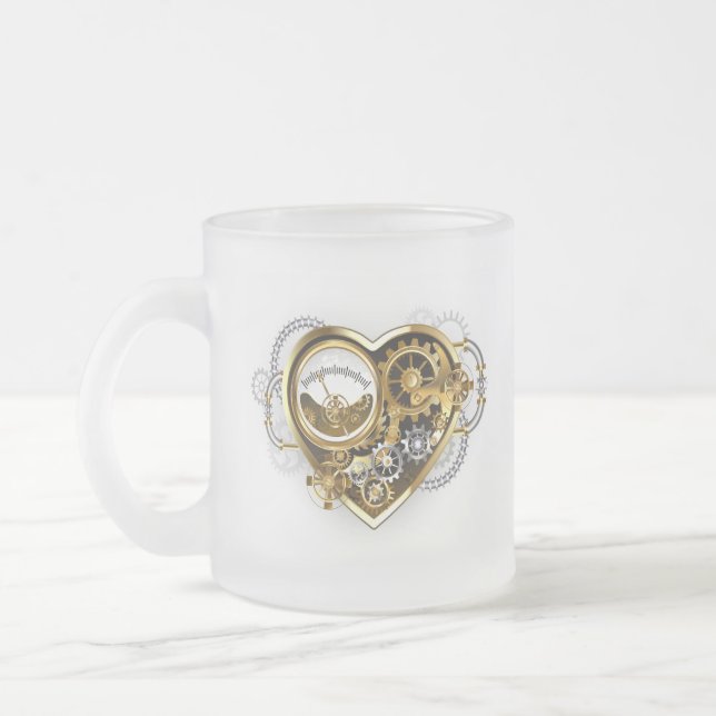 Tasse Givré Coeur vapeur avec un manomètre (Gauche)