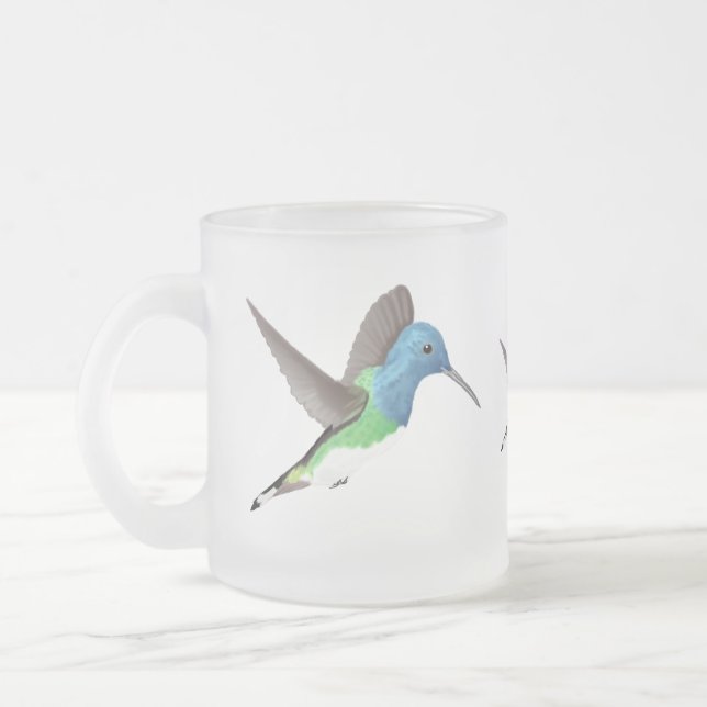 Tasse Givré Colibri de Jacob survolant - transparent. (Gauche)