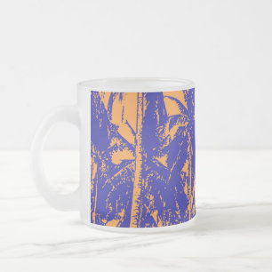 Tasse Givré Conception de silhouette de palmiers tropicaux