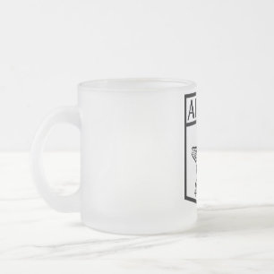 Tasse Givré Conception d'île d'Aruba - verre givré givré de