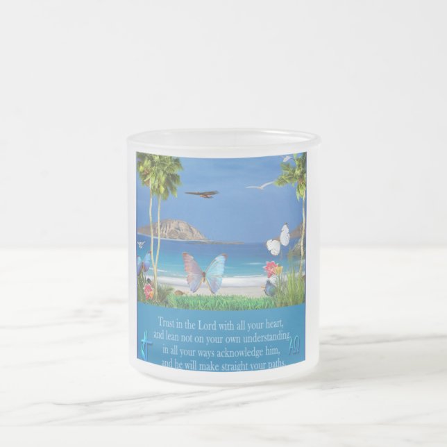 Tasse Givré Confiance dans le Seigneur proverbes 3:5-6 élément (Centre)