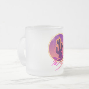 TASSE GIVRÉ COUCHER DE SOLEIL NEON CACTUS