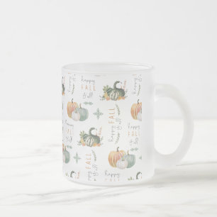 TASSE GIVRÉ COULEUR D'EAU CITROUILLES ET GOURDS