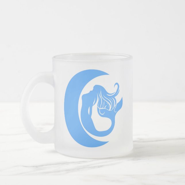Tasse Givré Coupe de café givrée de sirène de lune (Gauche)