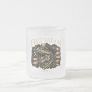 Tasse Givré Cowboy Dinosaure Patriotique Drapeau Américain
