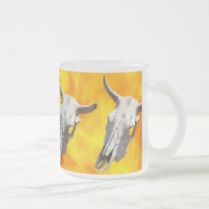Tasse Givré Crâne de vache et feu