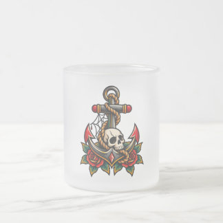 Tasse Givré Crâne et Ancre