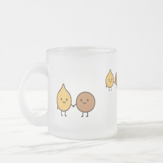 Tasse Givré Création végane drôle avec 2 haricots mignons
