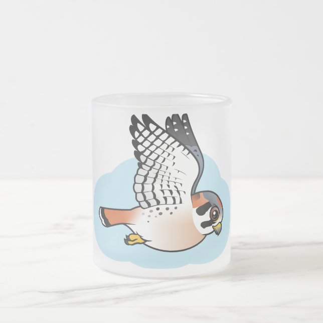 Tasse Givré Crécerelle américaine en vol (Centre)
