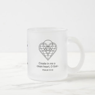 Tasse Givré Créer En Moi Un Coeur Propre