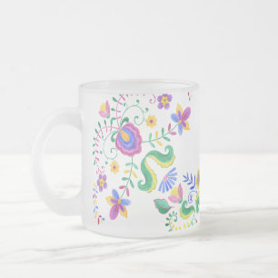Tasse Givré Créez vos propres fleurs d'art populaire mexicaine