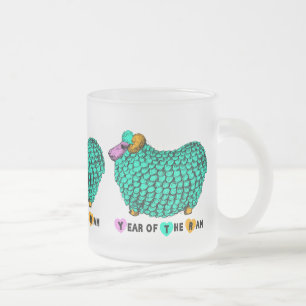 Tasse Givré Crème verte Année chinoise Zodiac Verre givrée M
