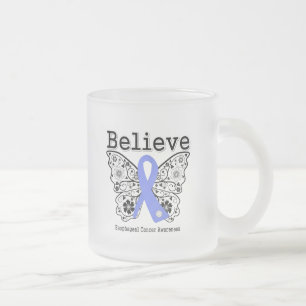 Tasse Givré Croire - Papillon du cancer de l'oesophage