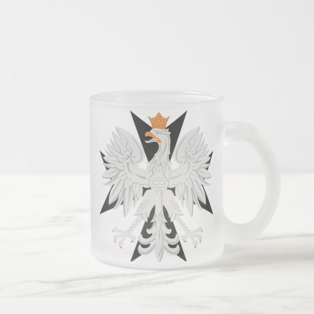Tasse Givré Croix maltaise polonaise d'Eagle (Droit)