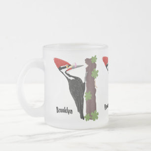Tasse Givré Cue drôle Pileated woodpecker dessin d'illustratio