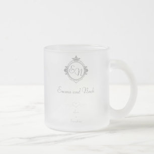 Tasse Givré Customiser les noms, initiales et phrase Aimer