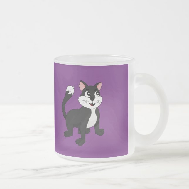 Tasse Givré Cute caricature chaton (Droit)