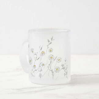 Tasse Givré Daisy's - Basies d'aquarelle blanche