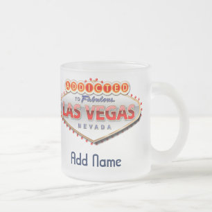 Tasse Givré Dépendant signe drôle à Las Vegas, Nevada