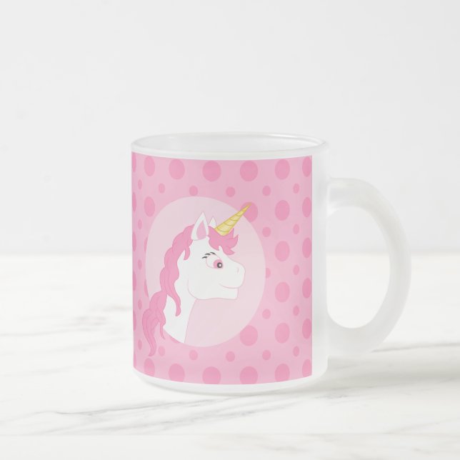 Tasse Givré Dessin animé de licorne (Droit)