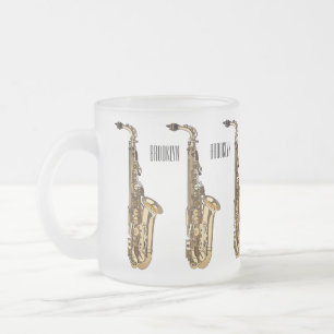 Tasse Givré dessin animé saxophone