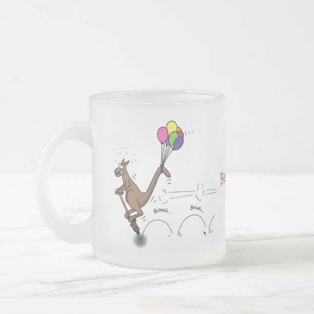 Tasse Givré Dessin d'humour australien kangourou (Gauche)