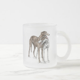 Tasse Givré Deux amis Greyhound Art de chien