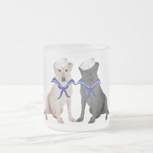 Tasse Givré Deux récupérateurs Labrador
