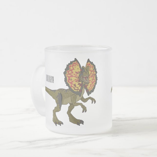 Tasse Givré Dilophosaurus dessin animé (Devant gauche)