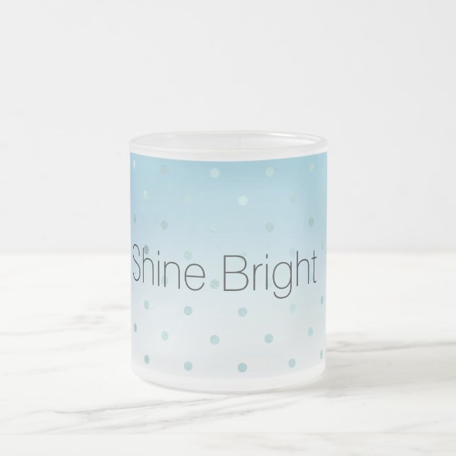 Tasse Givré Dots Glam Ombre Aqua            (Centre)