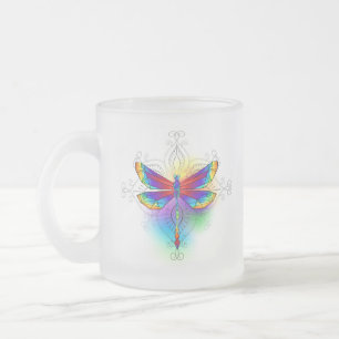 Tasse Givré Dragonfly en arc-en-ciel