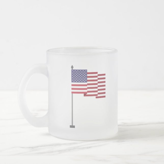 Tasse Givré Drapeau américain (Gauche)