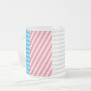Tasse Givré Drapeau de fierté transgenre abstrait