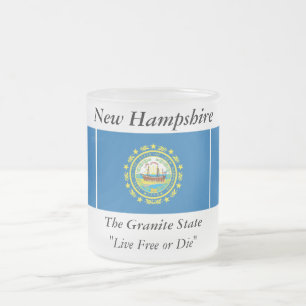 Tasse Givré Drapeau d'état du New Hampshire