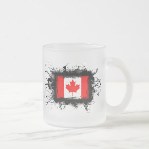 Tasse Givré Drapeau du Canada