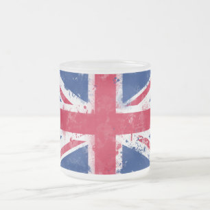 Tasse Givré Drapeau du Royaume-Uni ou de l'Union Jack