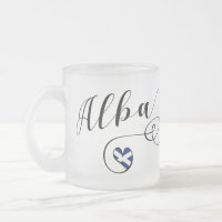 Drapeau écossais en coeur, Alba, Scots Gaelic