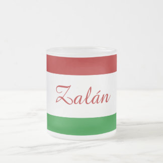 Tasse Givré Drapeau hongrois personnalisé