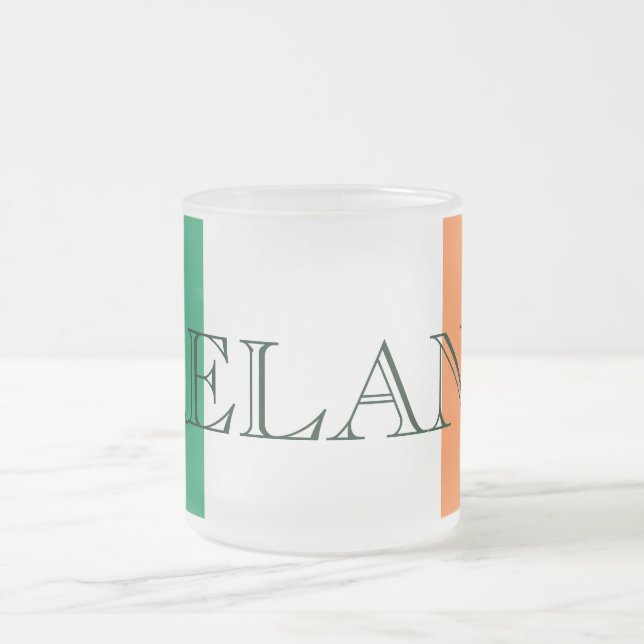 Tasse Givré Drapeau irlandais bataille d'Irlande (Centre)