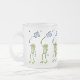 Tasse Givré Drôle dessin animé de la mouche à bec de grenouill