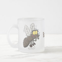 Drôle dessin animé d'insecte de la mouche à cheval