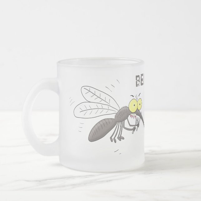 Tasse Givré Drôle dessin d'insecte moustique (Gauche)