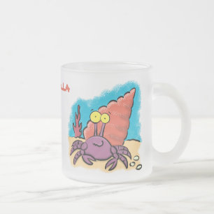 Tasse Givré Drôle mignon caricature pourpre crabe ermite