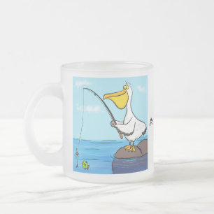 Tasse Givré Drôle pélican de pêche