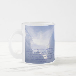 Tasse Givré Écriture, Ésaïe 55:8,9, Mes voies sont supérieures