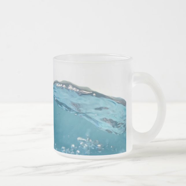Tasse Givré Effacer la vague bleue (Droit)