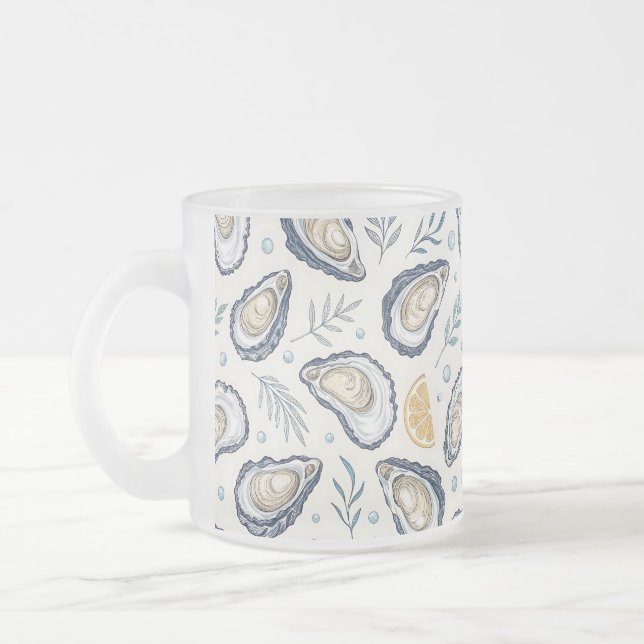 Tasse Givré Elegant Marine Oysters (Gauche)