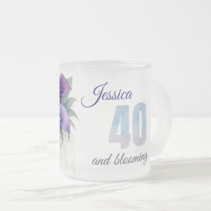 Tasse Givré Elégante Calla Lily 40e anniversaire Jalon