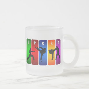 Tasse Givré Emblème multicolore de karaté